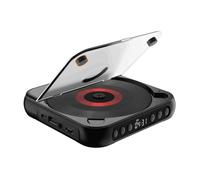 Lecteur CD Portable Musique BT 5 3 avec 6 Modes de Lecture Répétition A-B Minuterie Télécommande Fonction Externe pour Bureau à Domicile
