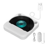 Lecteur CD portable pour voiture, lecteur CD externe USB/AUX avec antidérapant, compact, Plug and Play, design léger rechargeable