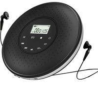 Lecteur CD portable Q80, 5 effets sonores réglables, supporte la lecture de CD et de cartes TF, peut être connecté à un casque ou à des haut-parleurs, noir