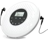 Lecteur CD portable Q80, 5 effets sonores réglables, supporte la lecture de CD et de cartes TF, peut être connecté à un casque ou à des haut-parleurs, blanc