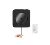 Lecteur CD Portable VORMOR avec Bluetooth Haut-Parleur Audio HiFi Mural intégré - Noir
