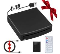 Lecteur CD pour Voiture avec CarPlay sans Fil Intégré et Adaptateur Android Auto CD/DVD Externe pour Interface Stéréo Connexion USB, Voiture/Télévision/Ordinateur Portable Universel
