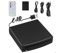 Lecteur CD pour Voiture avec CarPlay sans Fil Intégré et Adaptateur Android Auto CD/DVD Externe pour Interface Stéréo Connexion USB