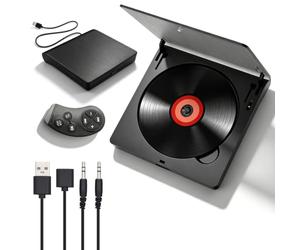 Lecteur CD pour voiture avec USB/AUX, lecteur CD universel avec rallonge USB supplémentaire pour voiture, camion, lecteur CD externe pour ordinateur portable, PC, téléviseur, compatible avec autoradio