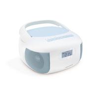 Lecteur Cd Radio Céleste Bluetooth, Mp3 Avec Port Usb, Lecteur Carte Micro Sd Bleu TU