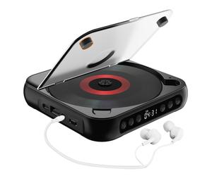 Lecteur CD rechargeable Bluetooth avec écran LED, port USB et fonction de maintien - Walkman MP3CD 2000 mAh pour enfants et éducation prénatale