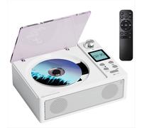 Lecteur CD rétro Bluetooth portable, double haut-parleur, son haute fidélité, compatible USB/carte TF/radio FM