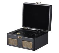 Lecteur CD rétro multifonctionnel type BT avec lecteur USB Lecture portable intégré 2 haut-parleurs rechargeables sans fil Télécommande Musique Streaming pour la maison