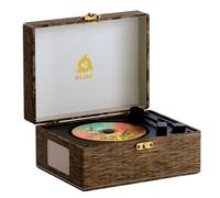 Lecteur CD Retro Vintage - AUX USB - Enceintes et Bluetooth - Rechargeable