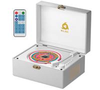 Lecteur CD Retro Vintage - AUX USB - Enceintes et Bluetooth - Rechargeable