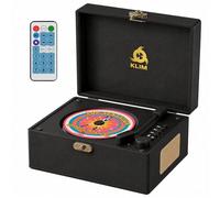 Lecteur CD Retro Vintage - AUX USB - Enceintes et Bluetooth - Rechargeable