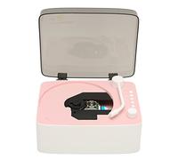 Lecteur CD Rétro Vintage - Lecteur de Musique Multifonctionnel avec Haut-parleurs HiFi et Fonction (Rose)