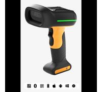 Lecteur Code Barre 2D Inateck BCST-75, IP67, Bluetooth/USB, Batterie 2600mAh, Lecture Datamatrix, QR Code, Aztec, PDF417, Noir/Jaune
