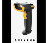 Lecteur Code Barre 2D Portable Petzl BCST-23_BLACK CMOS, Bluetooth & USB, Batterie 2000mAh, Lecture Codes Aztec/Data Matrix/QR, Noir/Jaune