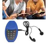 Lecteur de Bible portable 4G solaire avec lumière LED, bleu espagnol