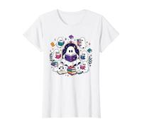Lecteur de bibliothèque Effrayant fantôme Mignon T-Shirt Graphique avec Valeur