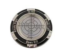 Lecteur de boucles d'oreilles vertes de golf - Niveau gradué double face (jeu individuel) Aide à l'alignement, marqueur de copeaux professionnel | Accessoire d'entraînement de précision pour améliorer