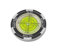 Lecteur de boucles d'oreilles vertes de golf - Niveau gradué double face (jeu individuel) Aide à l'alignement, marqueur de copeaux professionnel | Accessoire d'entraînement de précision pour améliorer