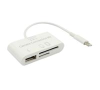 Lecteur de carte 3 en 1 - Adaptateur USB - iPad 4 Mini - Micro SD SD MMC TF - IOS 7.0 et supérieur