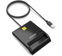 Lecteur de Carte à Puce - AISENS - DNIE - Noir - Garantie 3 ans - Interface USB