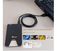 Lecteur de carte à puce USB pour carte bancaire IC/ID lecteur de carte EMV pour Windows 8 10 USB-CCID ISO 7816 lecteur électronique