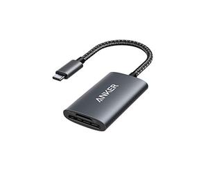 Lecteur de Carte Anker USB-C SD 4.0, Lecteur de Carte mémoire PowerExpand+ 2 en 1, pour SDXC, SDHC, SD, MMC, RS-MMC, Micro SDXC, Micro SD, Carte Micro SDHC, UHS-II et UHS-I Cartes