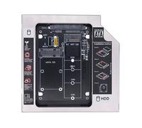 Lecteur de carte convertisseur 2 en 1 pour M.2 NGFF ou mSATA vers SATA avec câble SATA