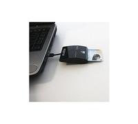 Lecteur de carte d'identité app CRDNILBv2 Rallonge +Smart Card Noir