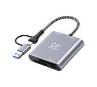 Lecteur de carte en aluminium 10 Gbps CFE Type B USB 3.2 Gen 2 10 Gbps Boîtier léger pour ordinateur portable Lecteur de cartes en aluminium