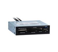 Lecteur de carte Inter-Tech CI-01 Interne 3.5" USB 3.2 Gen 1, compatible CF/SD/MMC/MS, taux transfert 5000 Mbit/s, LED, Windows/Linux, Noir