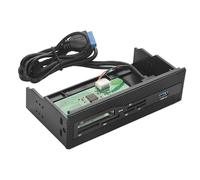 Lecteur De Carte Interne, 5,25 Pouces USB 3.0 Interface PC Panneau Avant Lecteur De Carte Interne Hub Lecteur De Carte Tout-en-Un M2 SD MS XD CF Carte TF pour Boîtier D'ordinateur Baie Avant
