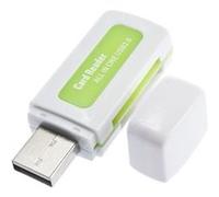 Lecteur de carte mémoire 4 en 1 : SD Micro SD Memory stick TF - Vert - Straße Tech ® Vert C