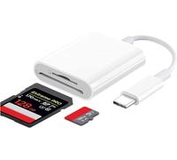 Lecteur De Carte Mémoire Cfexpress Type B To Usb C Pour Caméra Nikon Canon, 3 En 1 Cf Express Type-B & Sd & Micro Sd Carte Lecteur
