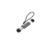 Lecteur de carte mémoire Conceptronic BIAN05G USB 3.2 Gen 1 Type-A/Type-C Gris, compatible MicroSD/SD/SDHC/SDXC, 5000 Mbit/s, Windows/macOS/Android