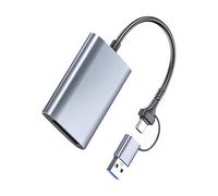 Lecteur de carte mémoire de type B USB 3.2 Gen 2 Port rapide 10 Gbit/s Vitesse de transfert pour flux de travail vidéo numérique 4K Adaptateurs de type B en aluminium
