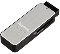 Lecteur de carte mémoire externe Hama 123900 USB 3.1 (Gen 1) argent