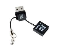 Lecteur de carte mémoire Micro SD - USB - INTEGRAL - Noir - Compatible microSD/microSDHC - Garantie 2 ans