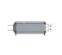 Lecteur de carte mémoire portable USB 3.0 compatible avec les appareils de type C + port USB pour une utilisation multifonction