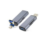 Lecteur de carte Mémoire SD / Micro-SD 2 en 1 Fonction OTG 480Mbps Gris