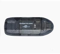 Lecteur de carte mémoire SDHC MMC USB 2.0 pour cartes mémoire 256 Mo, 512 Mo, 1 Go, 2 Go, 4 Go, 8 Go, 16 Go Robuste et pratique