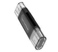 Lecteur de carte mémoire universel avec interfaces USB de type C Prend en charge les cartes SDTF 128 Go Fonction Plug Play pour une utilisation mobile Lecteur de cartes SDTF multi-appareils