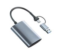 Lecteur de carte mémoire universel de type B USB 3.2 Gen 2, vitesse de transfert rapide de 10 Gbit/s pour flux de travail vidéo numériques 4K, lecteur de cartes CFast
