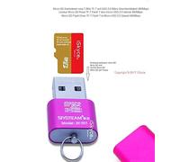 Lecteur de carte Micro Rose SD TF - OTG - et USB 2.0 Micro SD TF Flash T pour Android , Transférez vos données SD vers votre ordinateur Smartphone ,portable - sauvegarde et partage de données-0317-0530-iSkyce