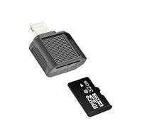 Lecteur de carte micro SD pour iPhone 14 13 12 Pro Max Adaptateur appareil photo numérique Lightning pour transfert de mémoire Apple pour iPad TF MFI Accessoires Câble Compact Connect Photos Clé USB