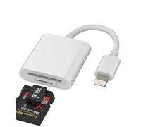 Lecteur de Carte Micro SD pour iPhone pour iPad Mémoire Lightning vers Caméra Microsd TF Adaptateur 13 12 11 Pro Max X XS XR 8 7 6 Plus Accessoires Certifié pour Apple MFI Adaptador Caméra Visionneuse