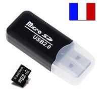 SIMPLISIM: Lecteur Carte Micro SD Aadaptateur USB 2 SDHC MicroSD MMC TF TFLASH Card Reader