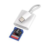 Lecteur de Carte Micro SD USB-C Adaptateur Mémoire TF Caméra pour Apple pour iPhone 15 Pro Max Plus(2 en 1) Compatible avec Samsung pour iPad 10 Air4/5 Mini6 Macbook Type C Thunderbolt Station Flash