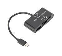 Lecteur de Carte Micro USB, Fichiers de Transfert OTG, Performances Stables à Haute Vitesse de Transfert, Fabriqué en Matériau ABS Résistant à L'usure et Support Durable pour Carte Mémoire U Disk