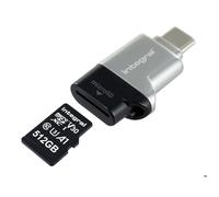 Lecteur de Carte microSD - Integral - Type C - USB 3.1 - Design Compact - Transfert SuperSpeed