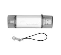 Lecteur de Carte Multifonctionnel en Alliage d'aluminium Haute Vitesse USB3.0, Adaptateur de Carte mémoire de Type C, Lecteur de Carte SD TF à Double Emplacement pour téléphone